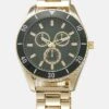 Pier One Unisex - Montre - Gold-Coloured/Green 2 Pier One Unisex - Montre - Gold-Coloured/Green -Pier One 1156820157844b55ac199bd98e887062