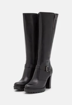 Pier One Leather - Bottes À Talons Hauts - Black -Pier One 487615a3a2a14c3e975bbf3b4c2d2783