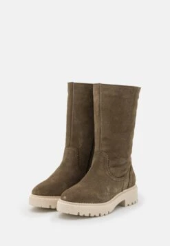 Pier One Leather Winter Boot - Bottes - Khaki -Pier One 4be019c35c4c45beb144eb4aa53e93e8