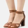 Pier One Leather - Sandales À Talons Hauts - Cognac -Pier One 606d31360e4947d28cde11c2a3331431