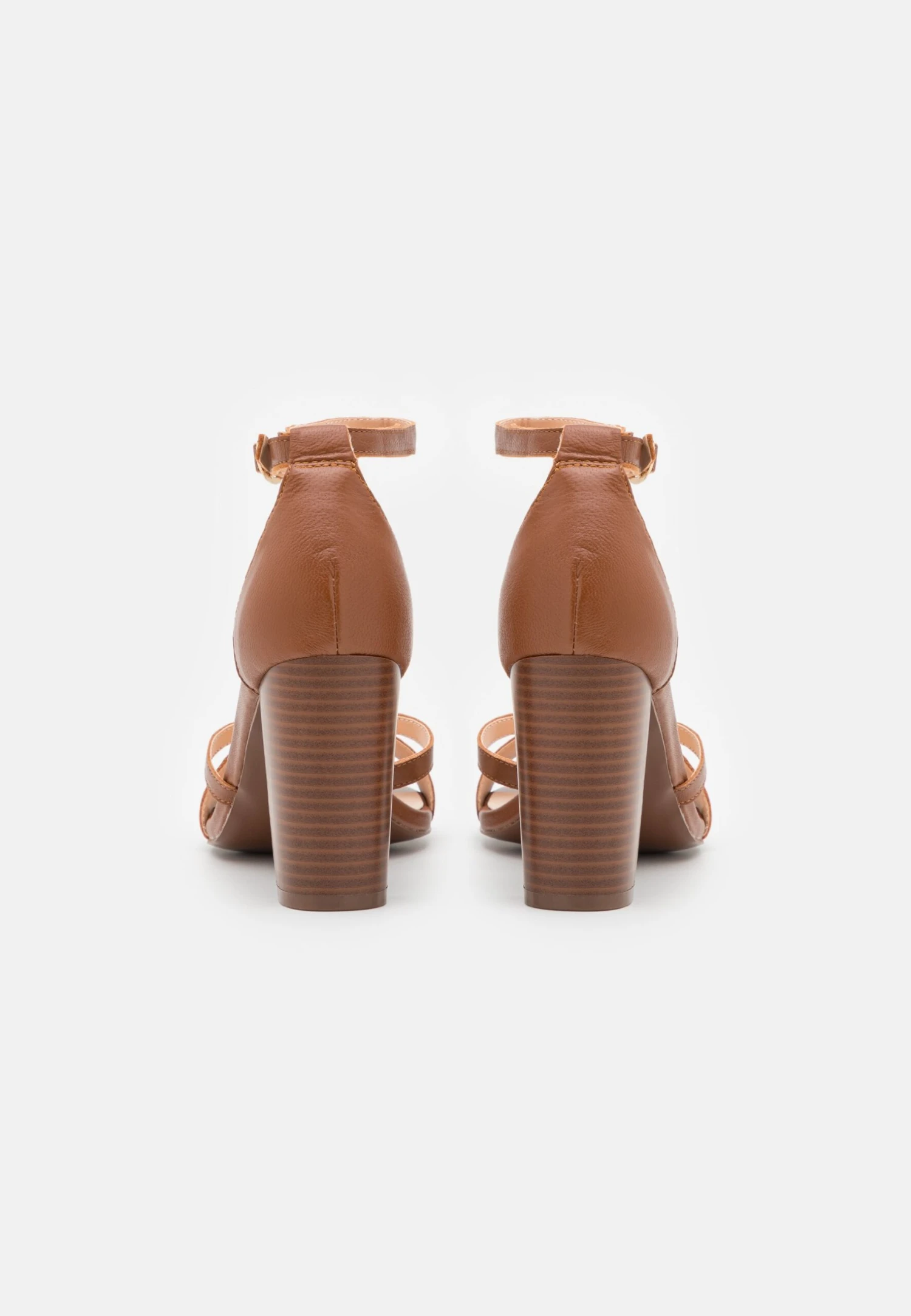 Pier One Leather - Sandales À Talons Hauts - Cognac 6 Pier One Leather - Sandales À Talons Hauts - Cognac – Image 4