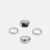 Pier One 4 Pack - Bague - Silver-Coloured -Pier One aeadc63877f447f29230d35189ec1dd8