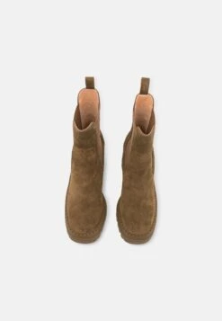 Pier One Leather - Bottines À Talons Hauts - Khaki -Pier One d027936bad924b7580f943497494a525