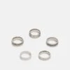 Pier One 5 Pack - Bague - Silver-Coloured